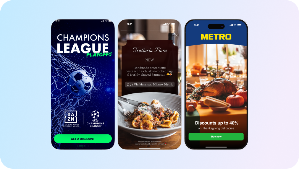 fullscreens in mobile apps