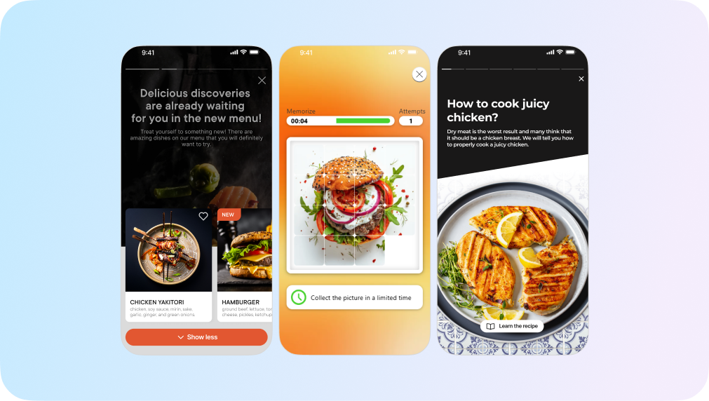food customer journey in mobile apps