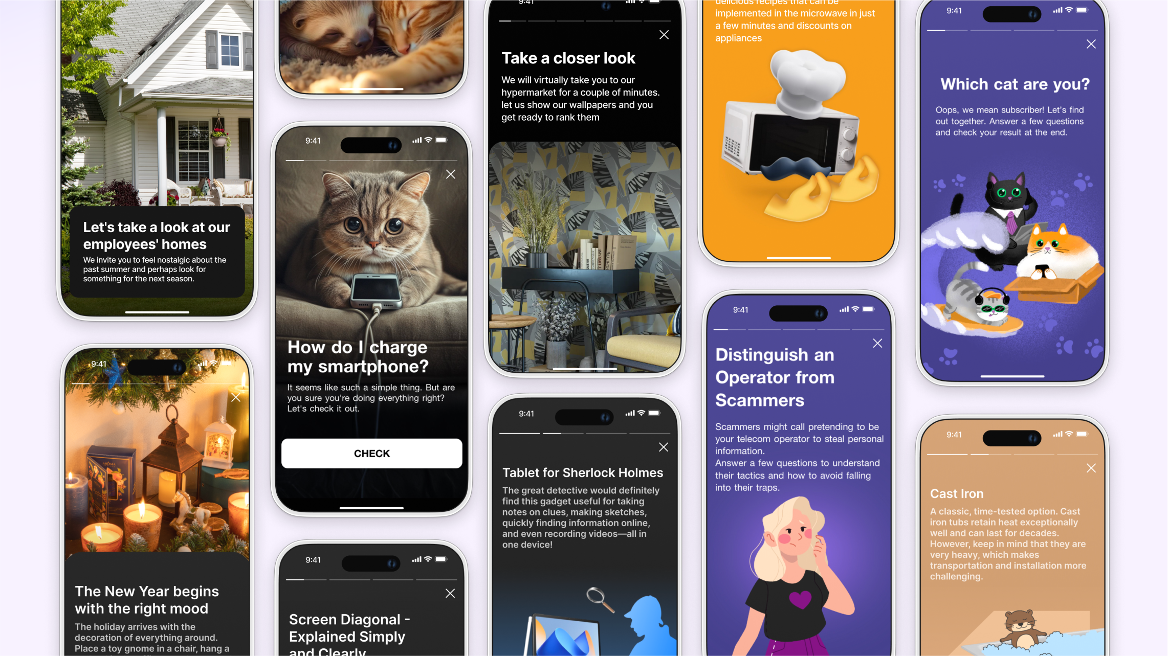 In-app stories diversity